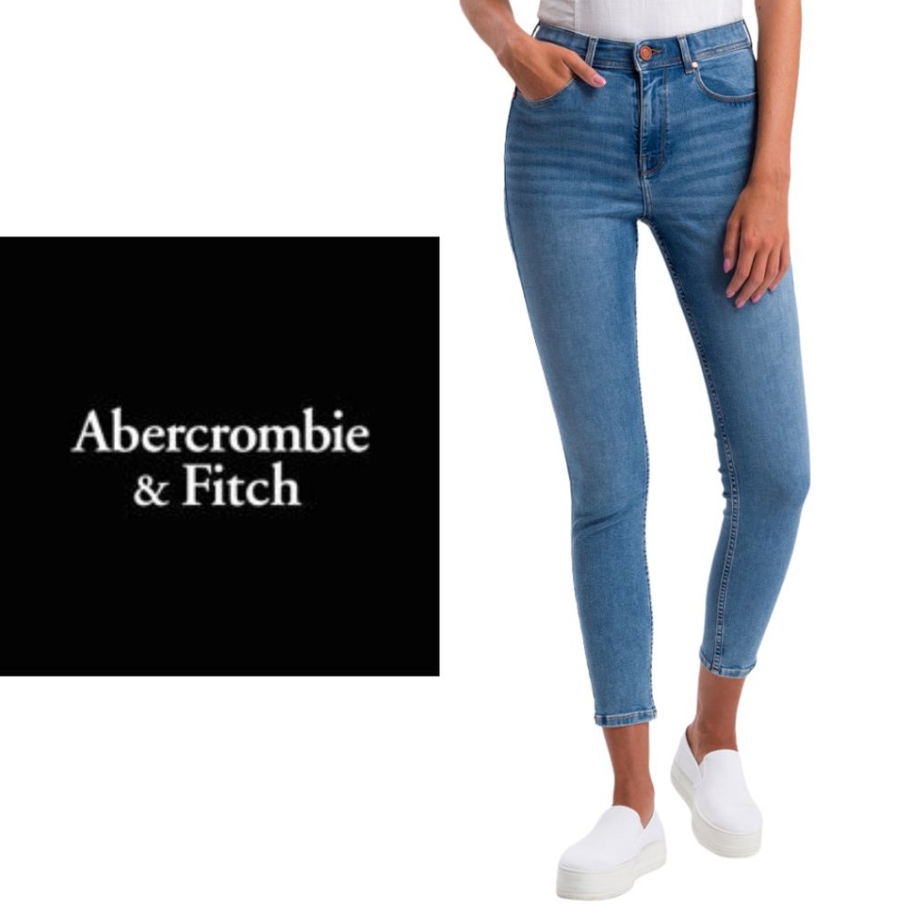 Abercrombie + Fitch Mid-Rise Skinny Jeans -25x29 - Picture 1 of 8
